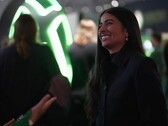 A screengrab of Xbox CEO Asha Sharma during a BBC News interview