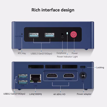 USB-C is absent. (Image source: Beelink)