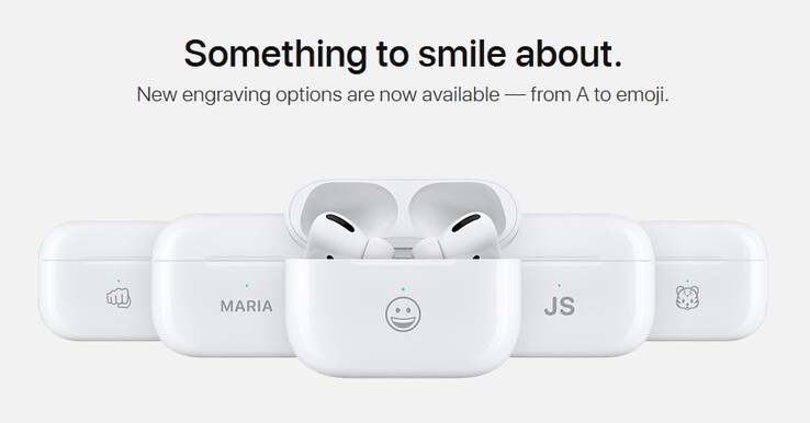 Options for engraving include over 30 emoji or combinations of the alphabet. (Source: Apple)