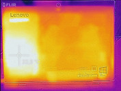 Temperature development front (idle)