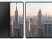 Galaxy Fold 3 render based on rumors. (Image: @BenGeskin)