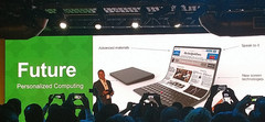 A foldable laptop concept at the Lenovo Transform event. (Source: Lenovo)