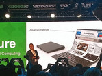 A foldable laptop concept at the Lenovo Transform event. (Source: Lenovo)