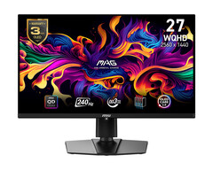 The MSI MAG 271QPX QD-OLED E2 will be slightly cheaper than the existing MSI MAG 271QPX QD-OLED. (Image source: MSI)