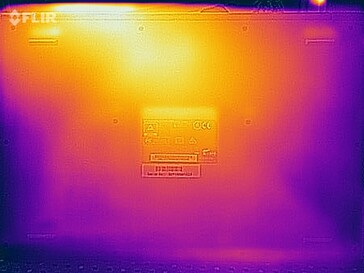 Surface temperatures stress test (bottom side)