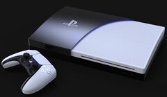 New artist depiction of the PS5 console. (Image source: LetsGoDigital/Concept Creator)