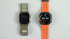The Apple Watch Ultra (left) with the Galaxy Watch Ultra. (Source: iFixit)
