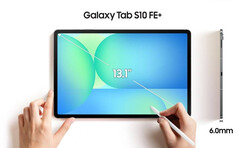 The Galaxy Tab S10 FE+ will have a 13.1-inch display. (Image source: Evan Blass)
