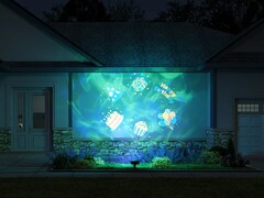 Govee’s Outdoor Decoration Projector Light (pictured) is launching this September. (Image source: Govee)