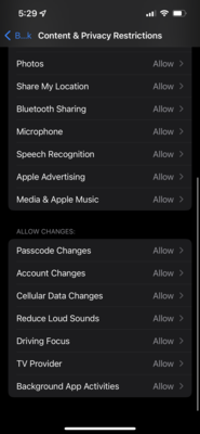 You can also prevent your child or phone from changing certain settings.