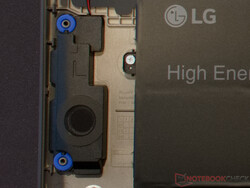 Right speaker in the LG Gram 17