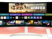 LG unveils curved 34-inch 21:9 webOS VA monitor with streaming media, live TV, Apple Airplay, and Microsoft 365. (Image source: LG)