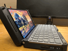 Lenovo Legion Go with a 3D printed clamshell enclosure. (Image source: u/MysteriousAlarm897 on Reddit)