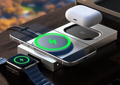 The Lisen Qi2 3-in-1 metal MagSafe charging station has dropped to its all-time low price (Image source: Lisen)