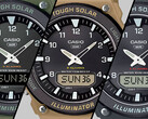From left to right (pictured), the Casio AQS820W-3BV, AQS820W-5AV, and AQS820W-1AV. (Image source: Casio)