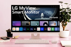 The MyView Smart Monitor Desktop Setup. (Source: LG)
