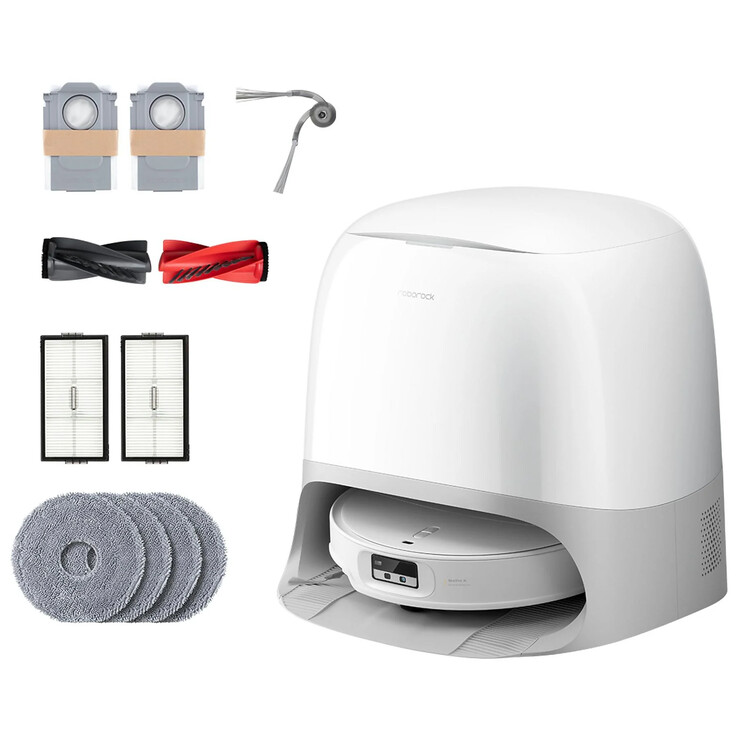 The Roborock Qrevo Curv 2 ProX comes with extra accessories. (Image source: Roborock)