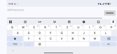 Keyboard in landscape