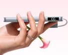 The power bank is 16.8mm thick and weighs around 204 grams. Pictured: a promo picture showing the thin design of the P5.