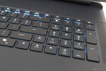 The full-size numpad and arrow keys are uncommon on most other laptops