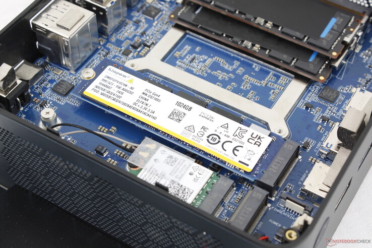 Supports up to two NVMe SSDs
