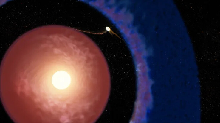 An artist's illustration showing Elias 2-24 b.