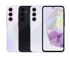 The Galaxy A55 5G will be one of Samsung's new devices to sport its 'Key Island' design aesthetic. (Image source: @evleaks)