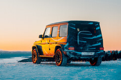 The electric Mercedes-Benz G-Class has already undergone cold-weather testing and is slated for release in late April 2024. (Image source: Mercedes-Benz)
