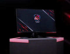 The Phantom Gaming PGO270W2A will have a flat panel, PG27FF1A pictured. (Image source: ASRock)