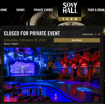 February 29 private event. (Image source: Sony Hall)