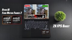 Radeon 890M can deliver better gaming experience with AFMF 2 (Image source: ETA Prime)