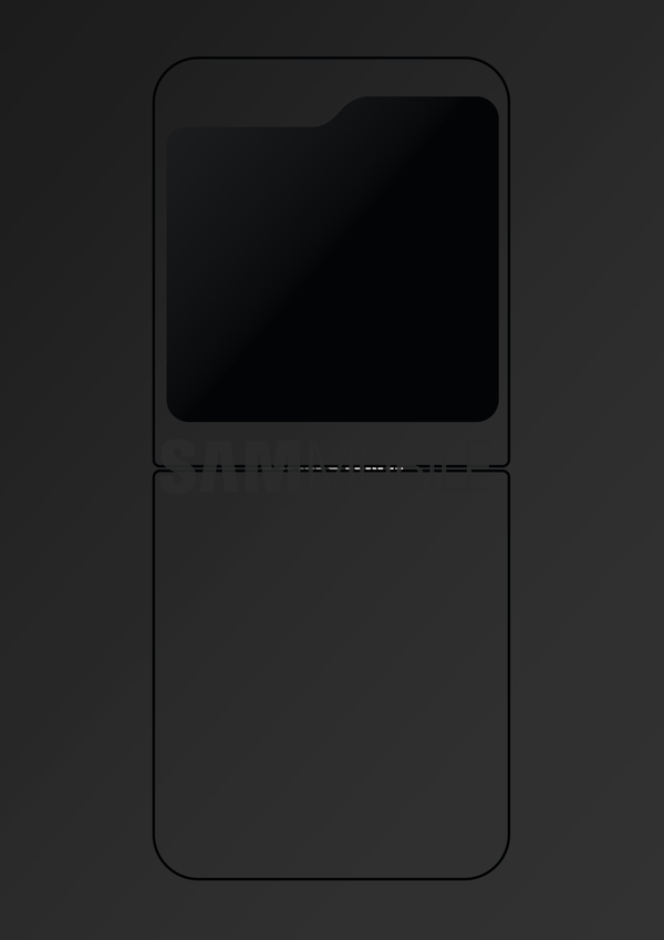 Samsung Galaxy Z Flip5 cover display (image via Sammobile)