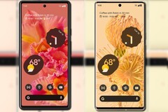 The Pixel 6 and Pixel 6 Pro in Kinda Coral and Sorta Sunny, respectively. (Image source: @evleaks - edited)