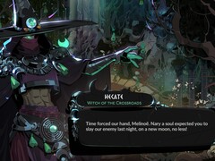 Pictured: Hecate, Melinoë's mentor, Witch of the Crossroads. (Image Source: Supergiant Games)