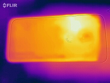 Heatmap of the bottom of the device under load
