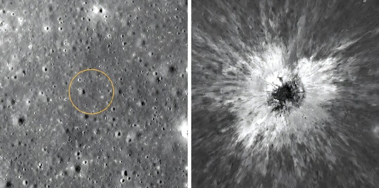 An image showing the impact area before and after.