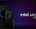 An Intel-circulated render of its ARC PRO Workstation GPUs