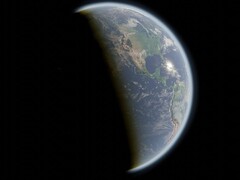 An artist's illustration showing Earth in space. (Image source: TheHappyCamper - Pixabay)