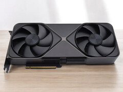 Nvidia has updated the design of its Founders Edition cards for the RTX 50 series. (Image source: Sebastian Bade for Notebookcheck)
