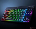 The Razer BlackWidow V4 TKL low profile keyboard is shown at angle (Image source: Razer PR)