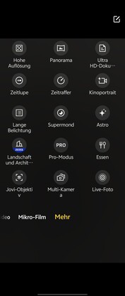 Shooting modes