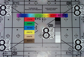 Photo of test chart