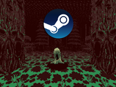 An ingame screenshot with the Steam logo overlaid on top.