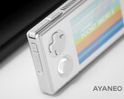 A close-up of the Pocket Micro 2 in two colours.