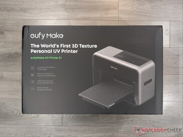 Retail box for eufyMake E1 UV Printer.