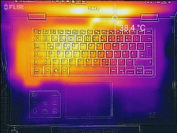 Heat generation top surface (under load)