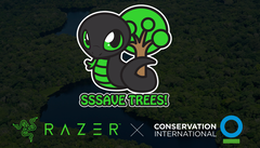 Sneki Snek makes tree-saving progress. (Source: Razer)