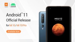 Xiaomi&#039;s Android 11 rollout will begin with the Mi 10 and Mi 10 Pro. (Source: Xiaomi)