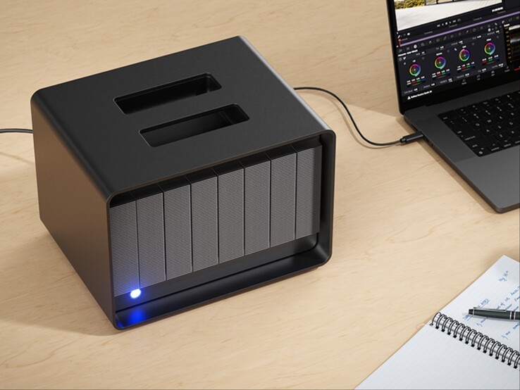 Seagate LaCie 8big Pro5 RAID storage solution promotional image.