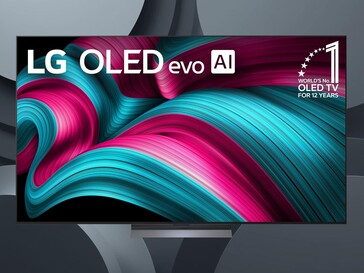 77-inch LG C5 OLED TV front is shown (Image source: LG with edits)